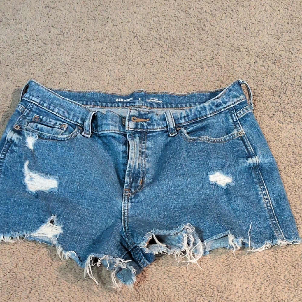 Old Navy Distressed Blue Jean Shorts